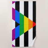 Ally Pride Vlag Strandlaken (Voorkant)