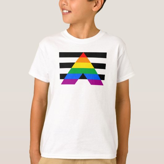 Ally Pride-vlag T-shirt (Voorkant)