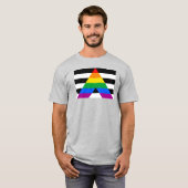 Ally Pride-vlag T-shirt (Voorkant volledig)