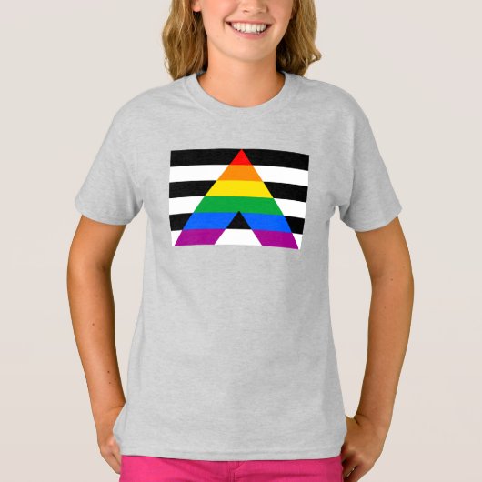 Ally Pride-vlag T-shirt (Voorkant)