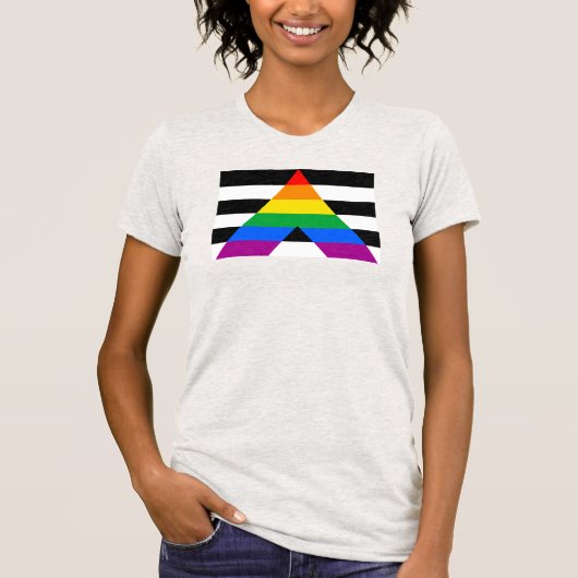 Ally Pride-vlag T-shirt (Voorkant)