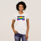 Ally Pride-vlag T-shirt (Voorkant volledig)