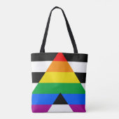 Ally Pride-vlag Tote Bag (Achterkant)