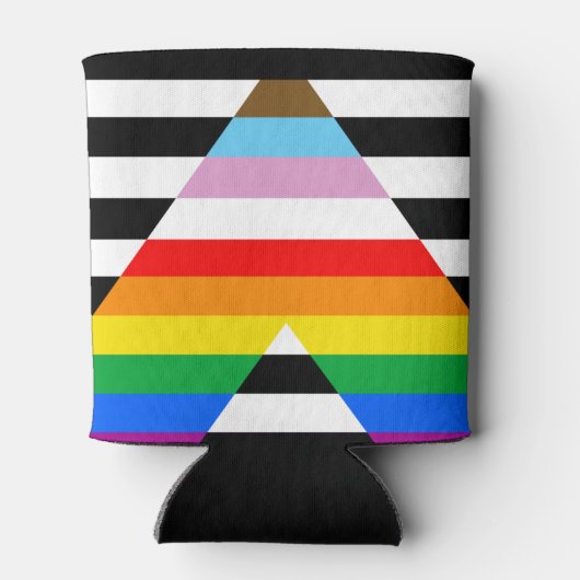 Ally Progress Pride Flag Blikjeskoeler (Achterkant)