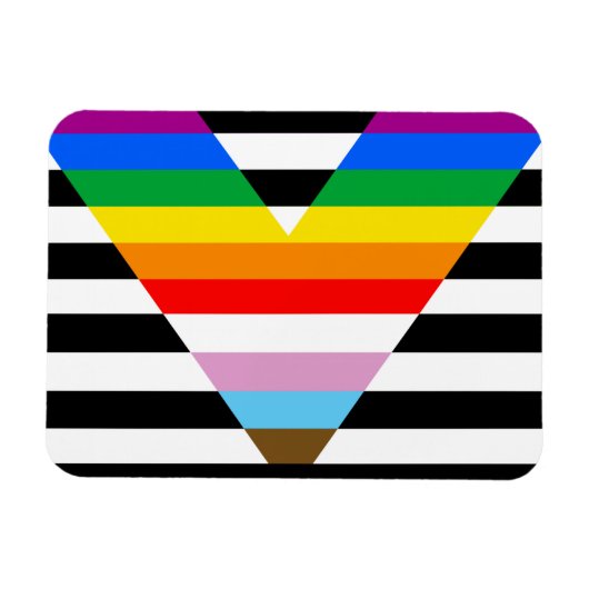 Ally Progress Pride Flag Magneet (Horizontaal)