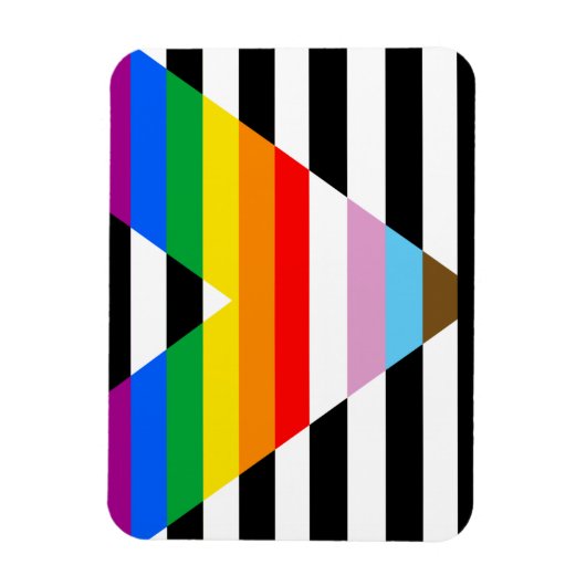 Ally Progress Pride Flag Magneet (Verticaal)
