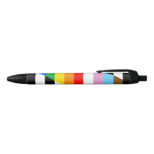 Ally Progress Pride Flag Zwarte Inkt Pen