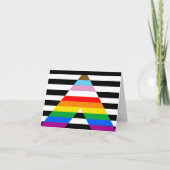 Ally Progress Pride Vlag Bedankkaart (Voorkant)