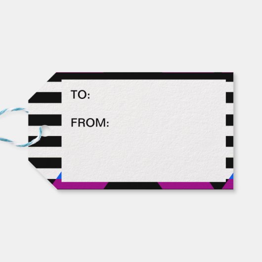 Ally Progress Pride Vlag Cadeaulabel (Achterkant Horizontaal)