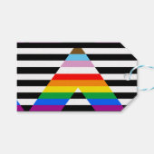 Ally Progress Pride Vlag Cadeaulabel (Voorkant (Horizontaal))