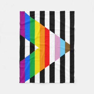 Ally Progress Pride Vlag Fleece Deken