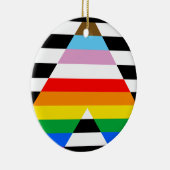 Ally Progress Pride Vlag Keramisch Ornament (Rechts)