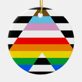 Ally Progress Pride Vlag Keramisch Ornament
