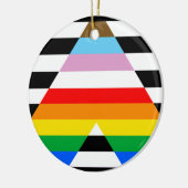 Ally Progress Pride Vlag Keramisch Ornament (Links)