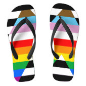 Ally Progress Pride Vlag Teenslippers (Voetbed)