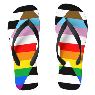 Ally Progress Pride Vlag Teenslippers