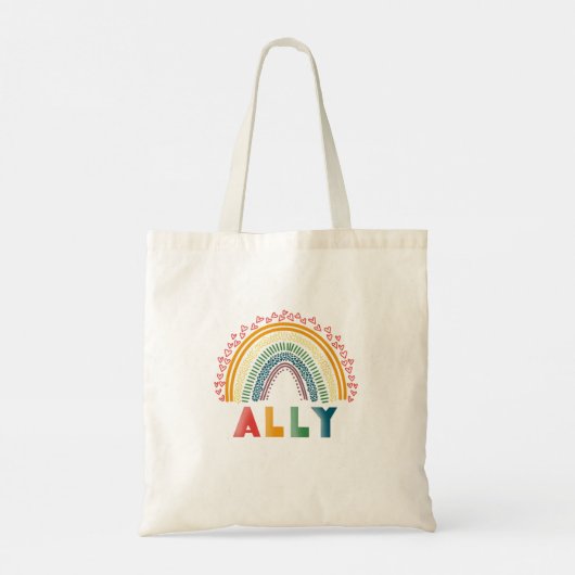 Ally Rainbow Canvas tas (Achterkant)