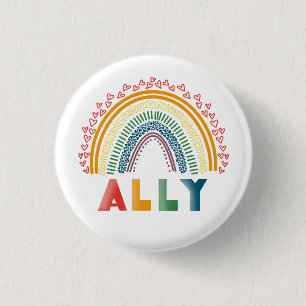 Ally Rainbow-knop Ronde Button 3,2 Cm