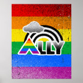 ALLY RAINBOW -.png Poster (Voorkant)
