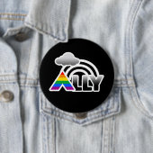ALLY RAINBOW -.png Ronde Button 4,0 Cm (In situ)
