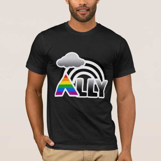 ALLY RAINBOW -.png T-shirt (Voorkant)