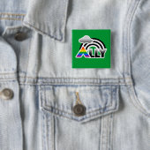 ALLY RAINBOW -.png Vierkante Button 5,1 Cm (In situ)