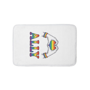 Ally Regenboog Handen Hart Vintage Pride T-shirt O Badmat