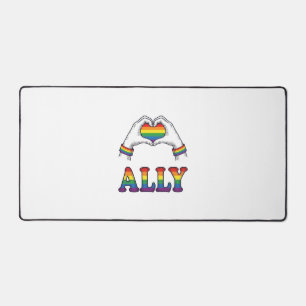Ally Regenboog Handen Hart Vintage Pride T-shirt O Bureaumat