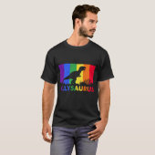 Ally Saurus T-Shirt, Rainbow Pride Shirt, Pride T-shirt (Voorkant volledig)