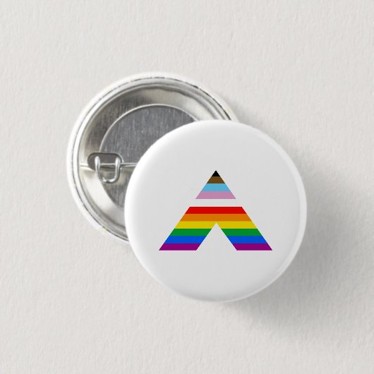 Ally Symbol LGBTQ POC Ronde Button 3,2 Cm (Voorkant /achterkant)