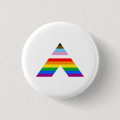 Ally Symbol LGBTQ POC Ronde Button 3,2 Cm (Voorkant)