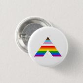 Ally Symbol LGBTQ POC Ronde Button 3,2 Cm (Voorkant /achterkant)