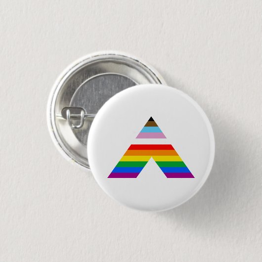 Ally Symbol LGBTQ POC Ronde Button 3,2 Cm (Voorkant /achterkant)