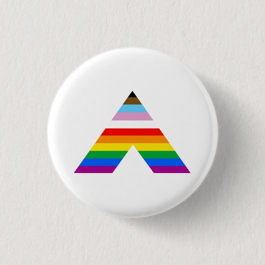 Ally Symbol LGBTQ POC Ronde Button 3,2 Cm (Voorkant)