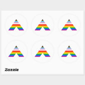 Ally Symbol LGBTQ POC Ronde Sticker (Vel)