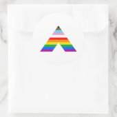 Ally Symbol LGBTQ POC Ronde Sticker (Tas)