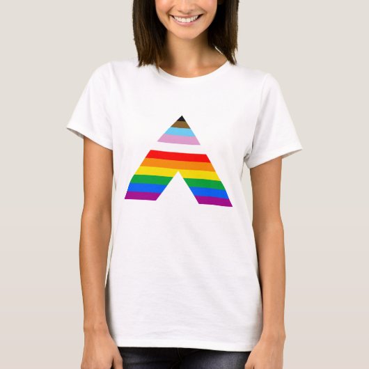 Ally Symbol LGBTQ POC T-shirt (Voorkant)