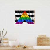 ALLY Vlag Vliegend -.png Poster (Keuken)