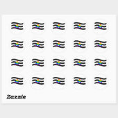ALLY VLAG ZWAAIEN RONDE STICKER (Vel)