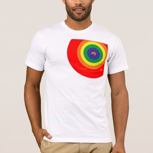 Ally voor Mannen van LGBT-cirkels T-shirt (Voorkant)