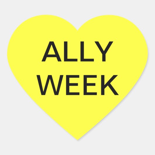 ALLY WEEK HART STICKER (Voorkant)
