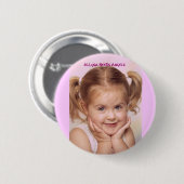 Allysa Needs Angels Ronde Button 5,7 Cm (Voorkant /achterkant)