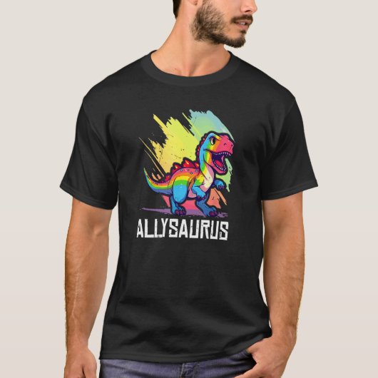 Allysaurus Dinosaur Grappig Dino Graphic Ally Equa T-shirt (Voorkant)