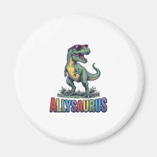 Allysaurus Vintage Dinosaurus Zonnebril Shirt Ontw Magneet