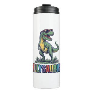 Allysaurus Vintage Dinosaurus Zonnebril Shirt Ontw Thermosbeker