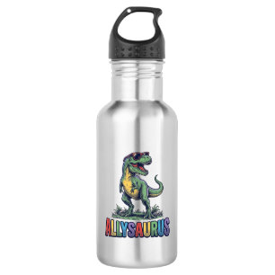 Allysaurus Vintage Dinosaurus Zonnebril Shirt Ontw Waterfles