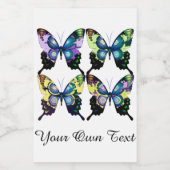 Alm Morpho Blue Elegant Butterflies Voedselcontainer Etiket (Enkel label)