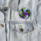 Alma Bloeit Paarse Boeket Ronde Button 5,7 Cm (In situ)