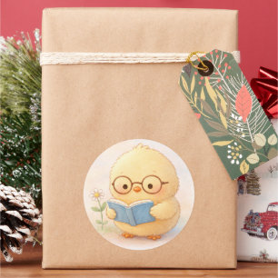 Alma Kuiken Knuffel Sticker Lezen