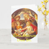 Alma Matrum gaat zitten. Kaart (Gele Bloem)